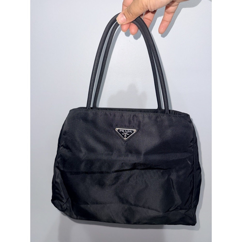 Prada, Black Nylon Tote Bag